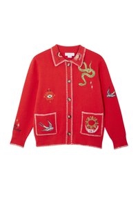RED MYSTCIAL CARDIGAN - Cardigan - red