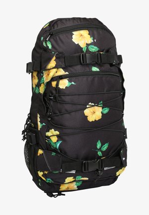 Rucksack - black hibiscus