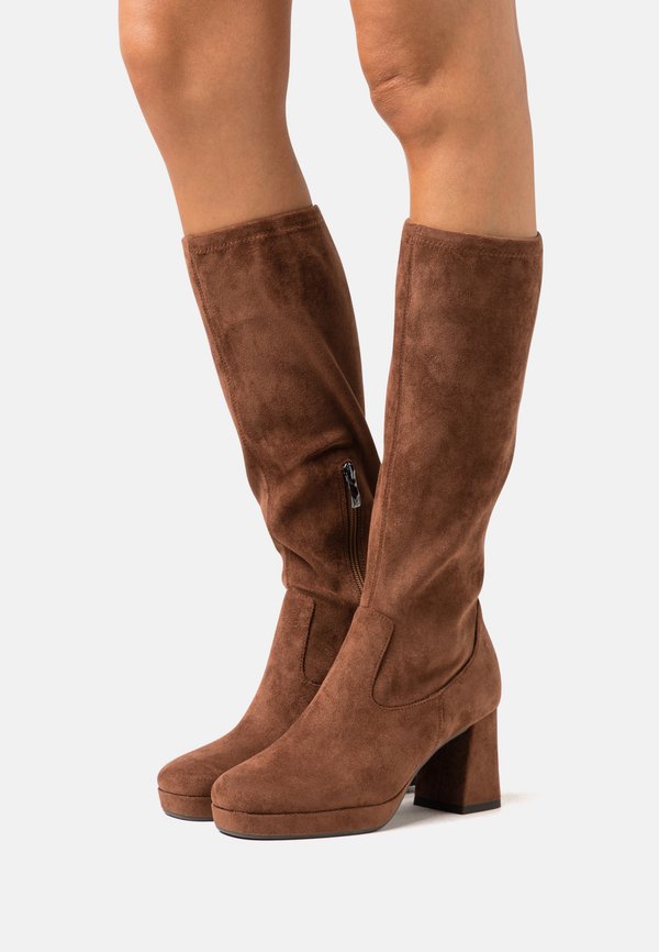 Stiefel - dark cognac