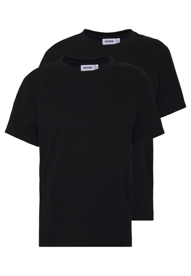 ALANIS 2 PACK - T-Shirt basic - black