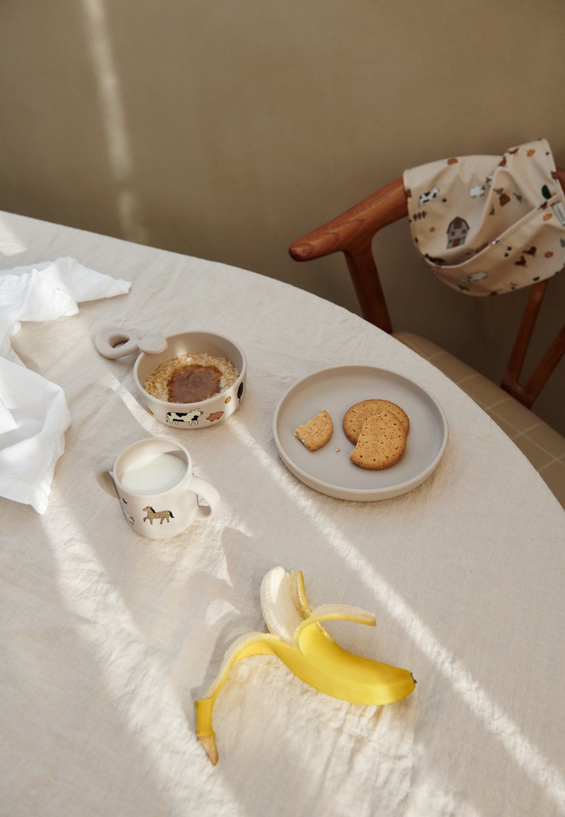 Liewood VIVI PRINTED TABLEWARE UNISEX SET - Set de vajilla infantil - sandy