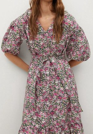 Mango Robe longue - pink