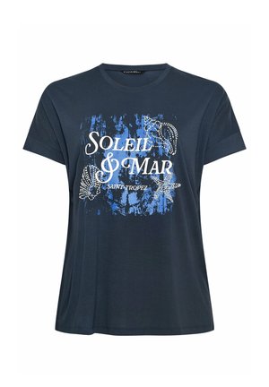 Evans, PLUS SIZE T-SHIRTS - T-shirt print - navy