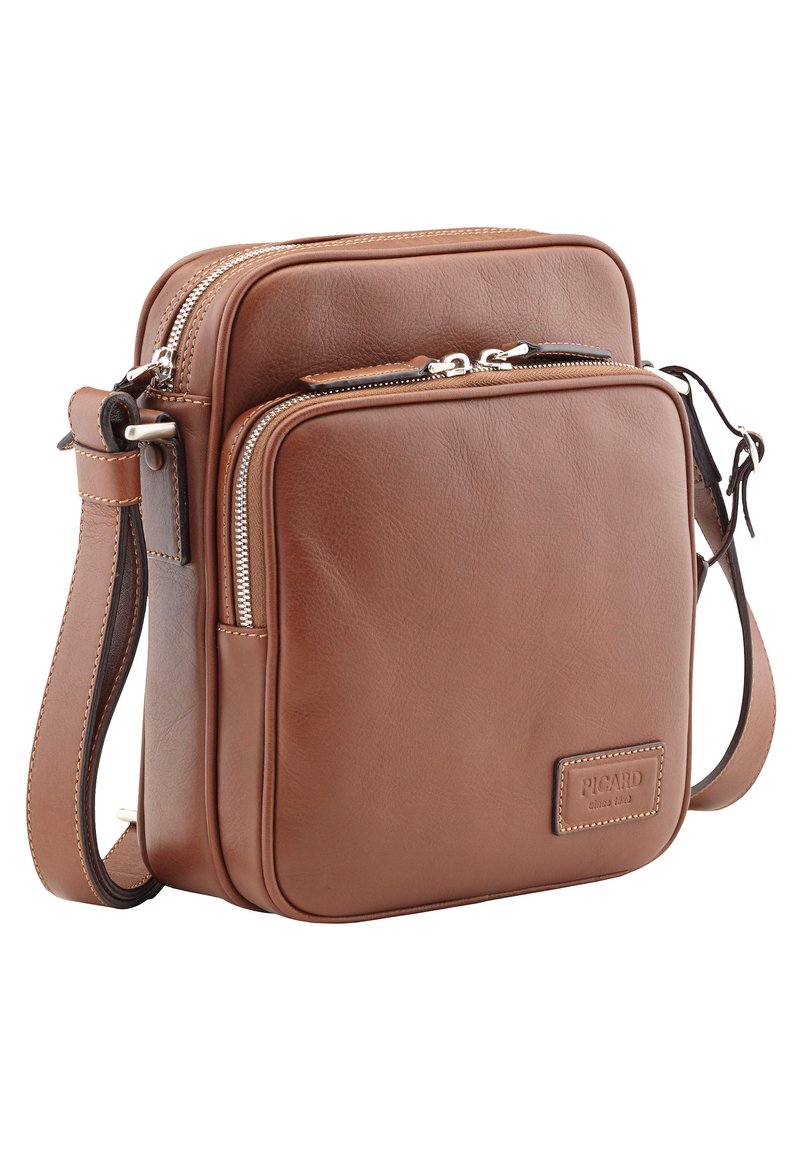 Picard MIT AUFGESETZTEM FRONTFACH  - Schoudertas - cognac [210]