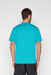 Under Armour TECH VENT GEOTESSA  - T-Shirt sport - hydro teal/black