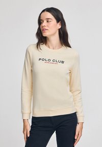 Polo Club CREWNECK MINIMAL TITLE - Sweater - ecru