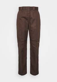DOUBLE KNEE - Bukser - dark brown