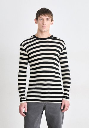 TOBIAS  - Strickpullover - black/vanilla ice