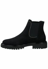 Gležnjarji s platformo - soft suede black