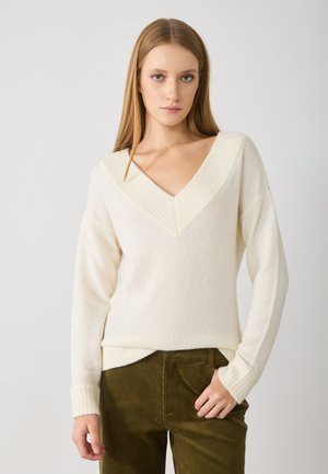 Strikkegenser - off white
