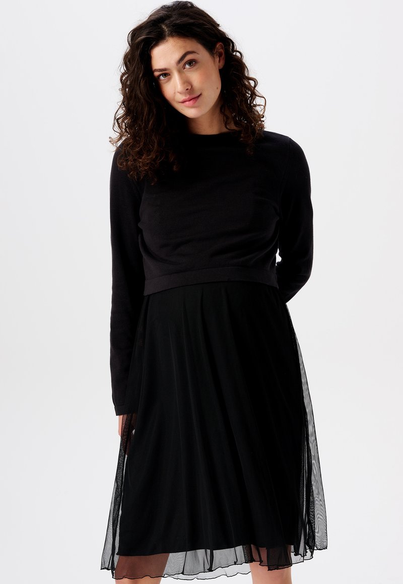 Esprit Maternity STILL Gebreide jurk black ink/zwart Zalando.nl