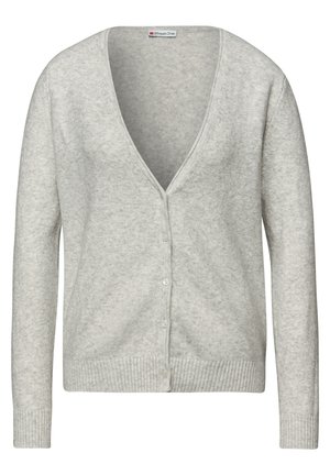 KUSCHELIGER V-NECK - Strickjacke - grau