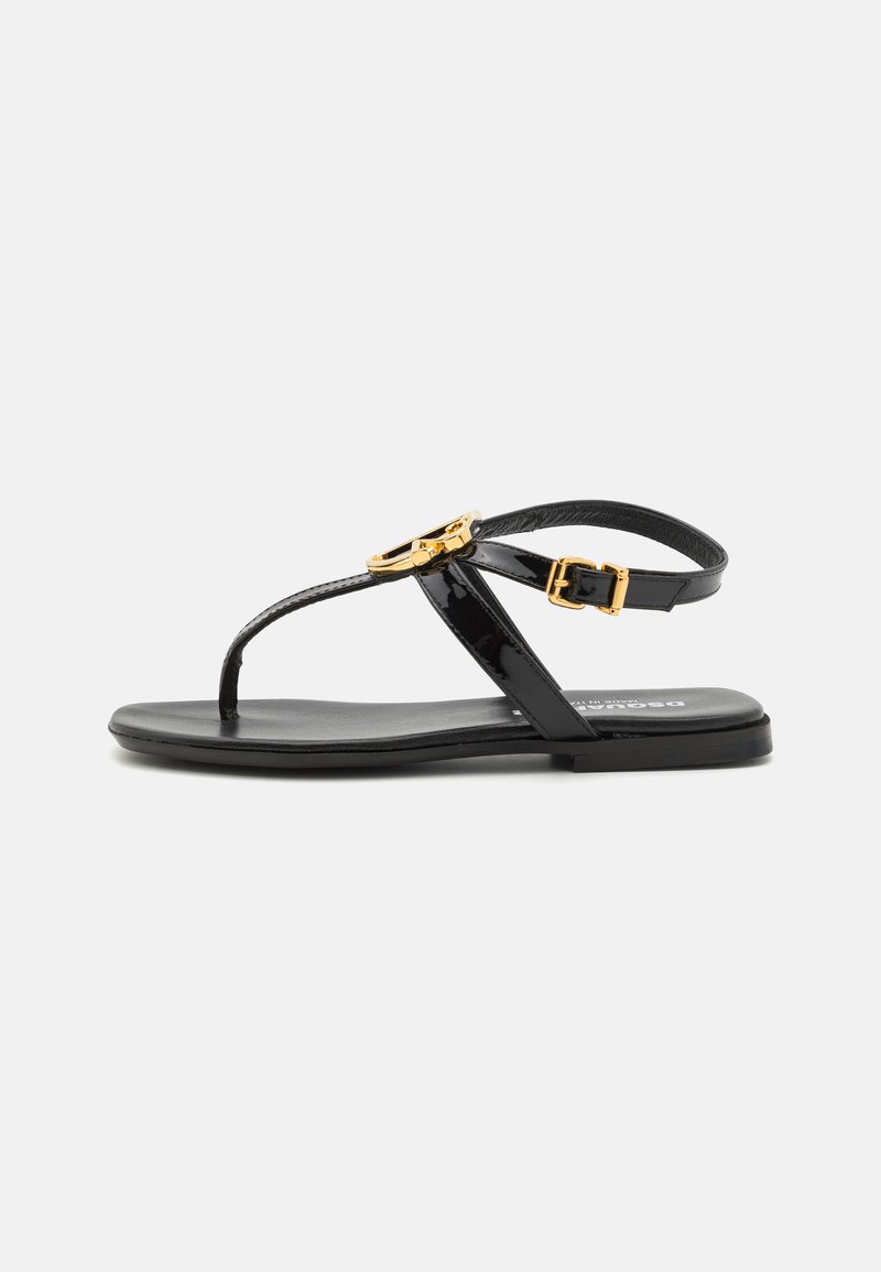 Dsquared2 UNISEX - Sandále T-bar - black/gold