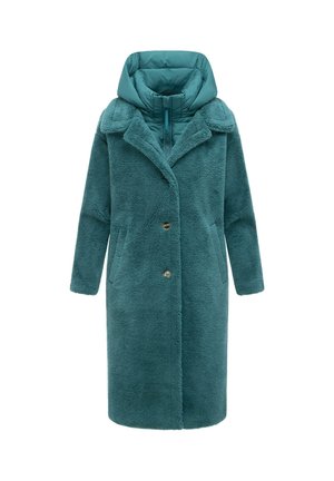 Navahoo, WINTERMANTEL TEDDYZAUBER 14 - Cappotto invernale - petrol melange