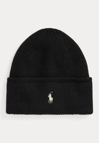 KNIT WOOL BEANIE - Mütze - black dust