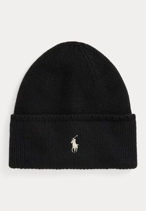KNIT WOOL BEANIE - Beanie - black dust