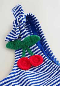 Unausgewählt, navy blue cherry stripe crinkle