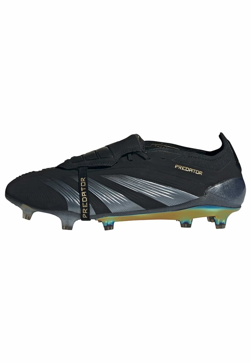 adidas Performance PREDATOR ELITE FT FG - Fotballsko til fast underlag - core black   carbon   gold metallic