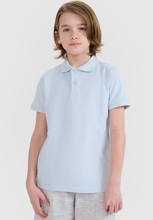 4F, 4F KOSZULKA POLO DZIECIĘCA - BIAŁA 122 (6-7 LAT) UNISEX - Polo - light blue