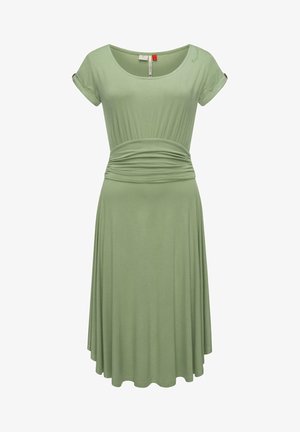 YVONE SOLID - Jersey dress - dusty green