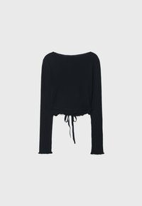 Stradivarius Chaqueta de punto - black