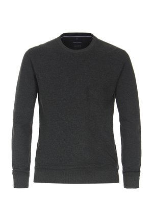 MIT O-AUSSCHNITT IN VERSCHIEDENEN FA - Strickpullover - dark grey