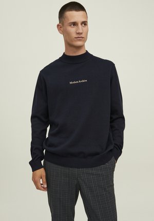 MOCK NECK - Jumper - navy blazer