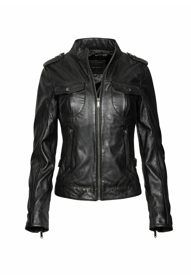 bugatti Usnjena jakna - schwarz