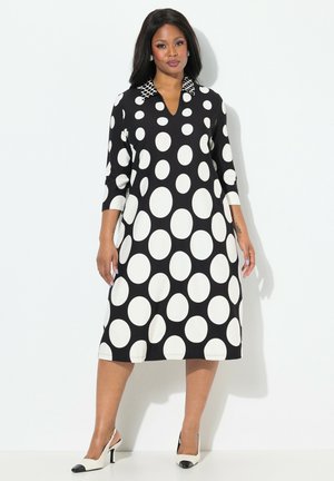 Ulla Popken POLKA DOT PUNTO DI ROMA - Jerseyjurk - black