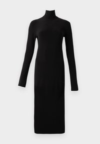 LONG SLEEVE TURTLENECK DRESS - Vestito casual - black