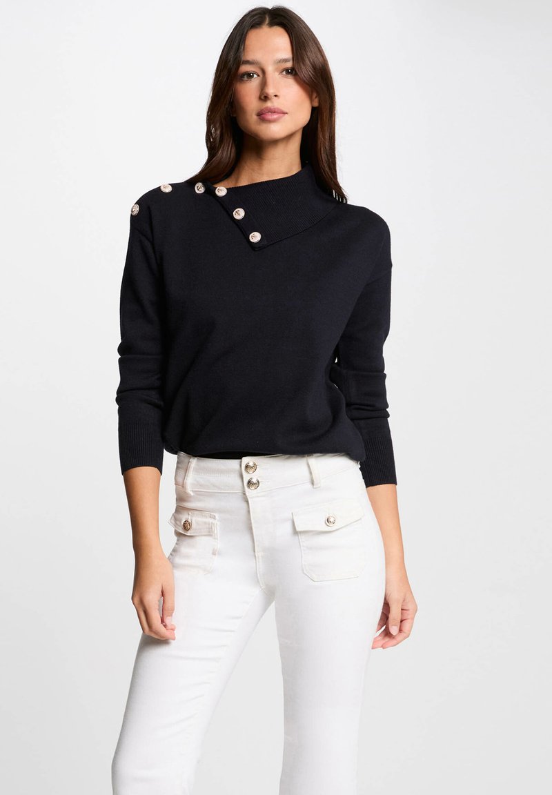 Morgan BUTTONS - Pullover - bleu marine