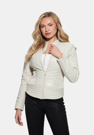 Imitatieleren jas - beige