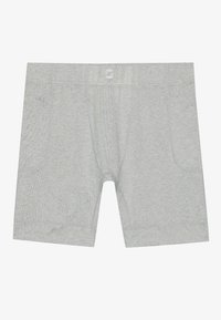 Boxers gris en tissu doux et extensible. Comprend une taille lisse et des coutures latérales avec un léger contour dans la zone du pouch.