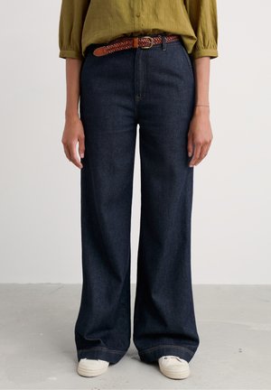 NNEN COVE - Džínsy voľného strihu - navy dark wash