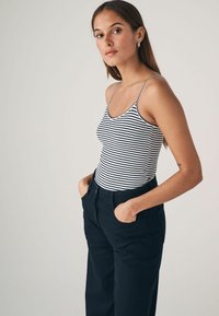 THE SET REGULAR FIT - THIN STRAP 5 PACK - Linne - black white red blue stripe
