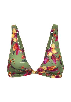 MALIA LAS - Bikini-Top - salbei-pink bedruckt
