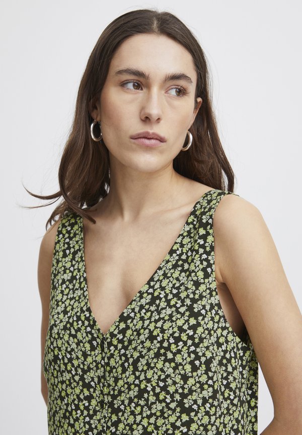 IHAYA - Shirt dress - sprucestone flower aop2