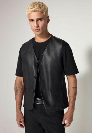 REGULAR FIT  - Väst - black