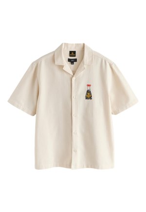 Next, REGULAR FIT - PRINT SHORT SLEEVE SHIRT . - Chemise - ecru kikoman