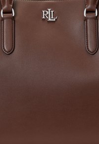 Lauren Ralph Lauren LEATHER LARGE MARCY SATCHEL - Handbag - dark mahogany