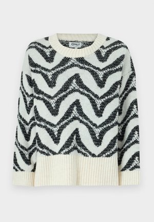 ONLY, ONLJANE O NECK - Pulover - white