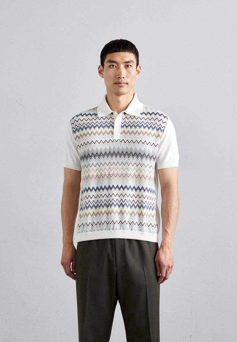 Missoni SHORT SLEEVE - Polo - multi-coloured/white base