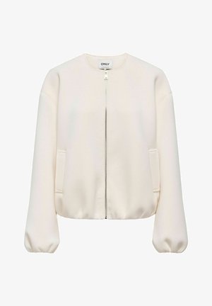 ONLY, STYLISCHE JACKE MIT REISSVERSCHLUSS UND WEITEM SCHNITT - Giacca leggera - cloud dancer