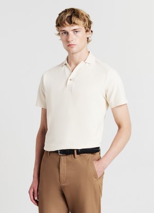 Calliope UN BOTTONE - Polo - sabbia