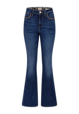 Guess HIGH WAIST - Jeans bootcut - blau