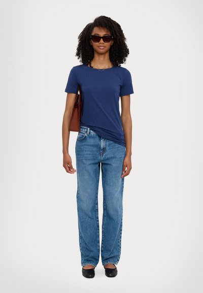 Weekend Max Mara Basic T-shirt - blu cina