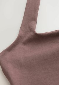 Square Neck Halter - Viršus - mocha brown