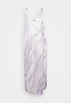 Calvin Klein SLIP DRESS - Cocktailkjole - brushstroke fade/lilac dusk