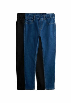 2 PACK SKINNY - Jeggings - dark blue black