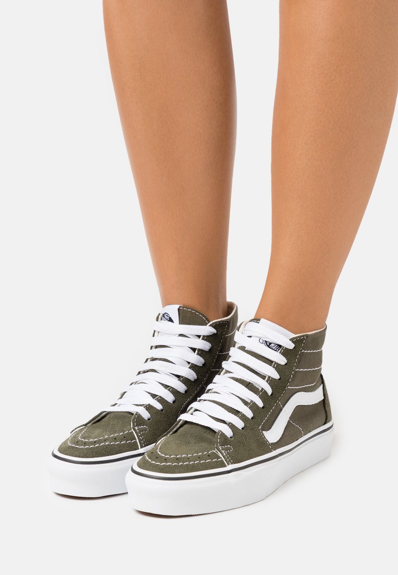 Vans SK8 TAPERED Sneakers high grape leaf/true white/khaki Zalando.dk